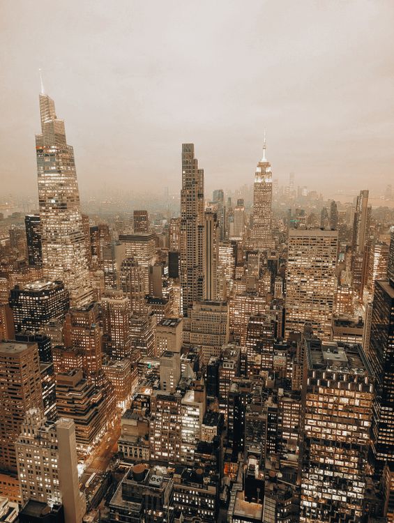 Stunning Aerial View of New York City Skyline · Free Stock Photo