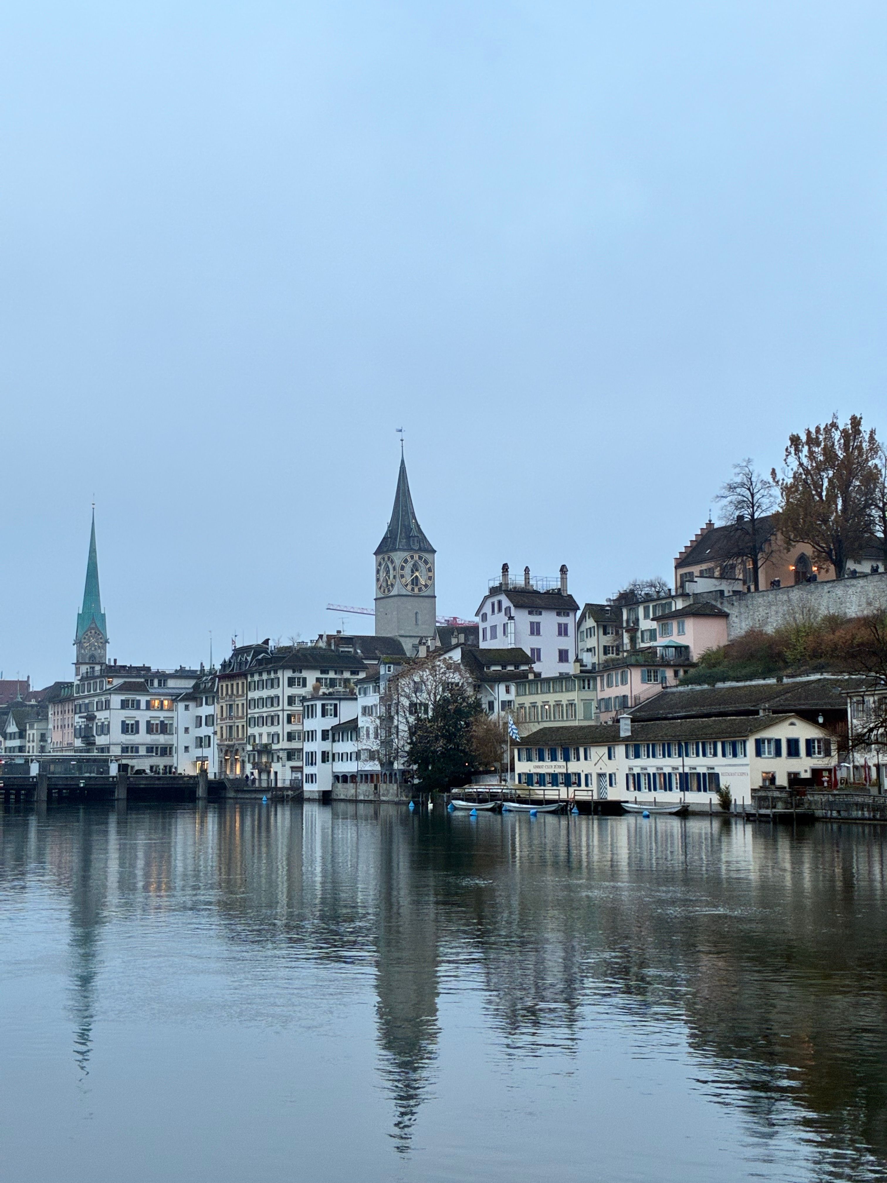 Scenic Zurich cityscape with iconic towers · Free Stock Photo