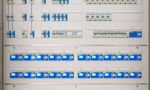 Electrical panel with circuit breakers