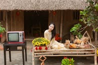 Rustic Scene with Traditional Elements