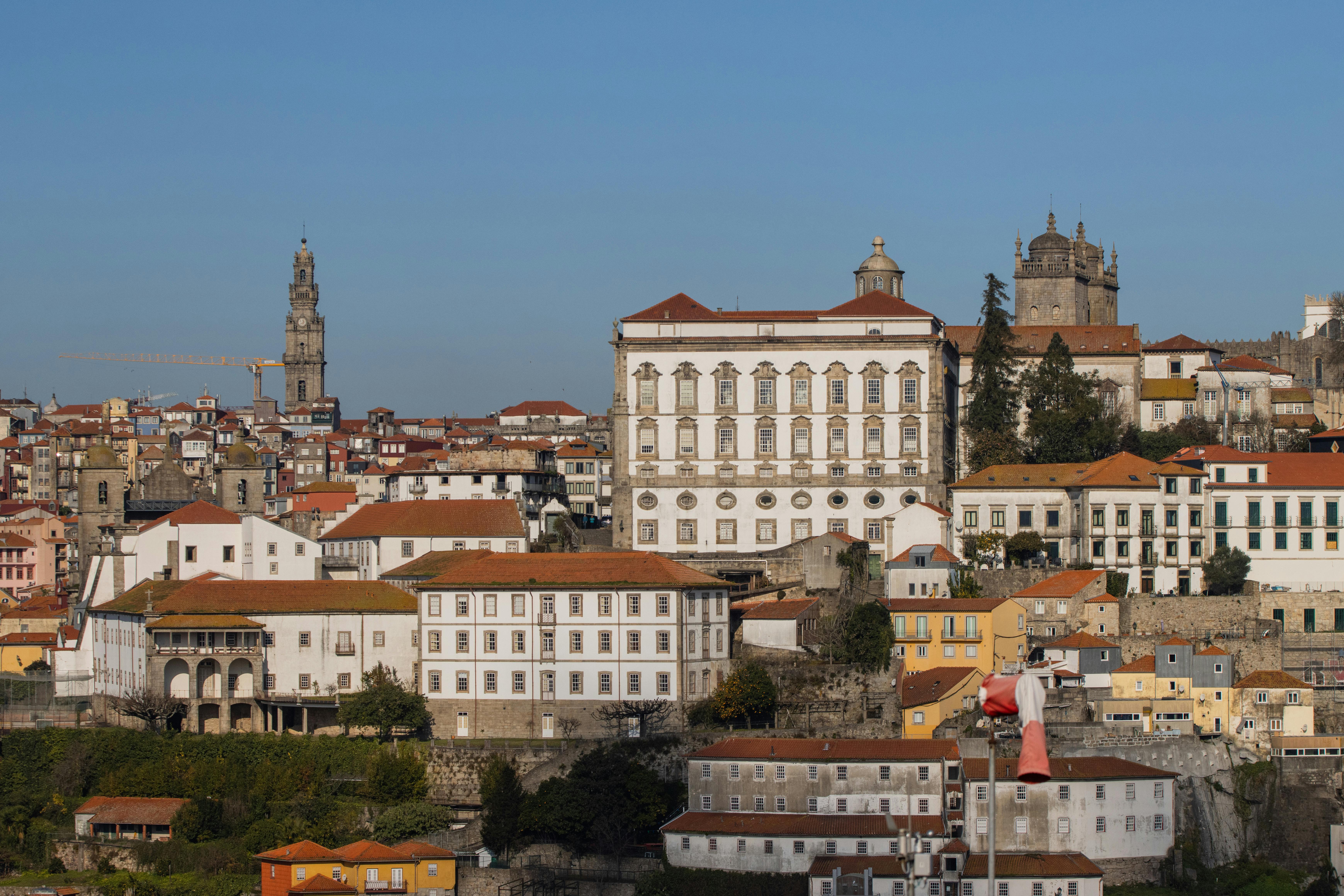 Charming view of the historic architecture in Porto, Portugal's UNESCO World Heritage site.