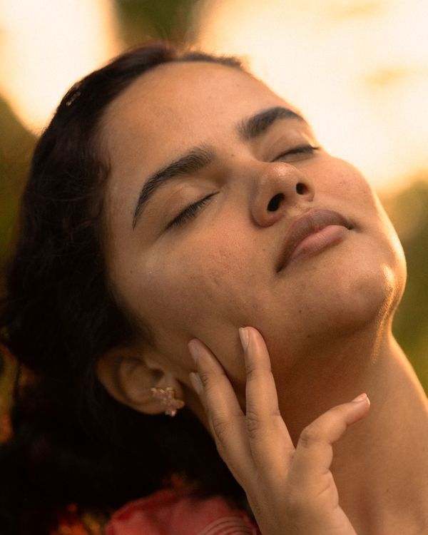Warm radiant skin in sunlight