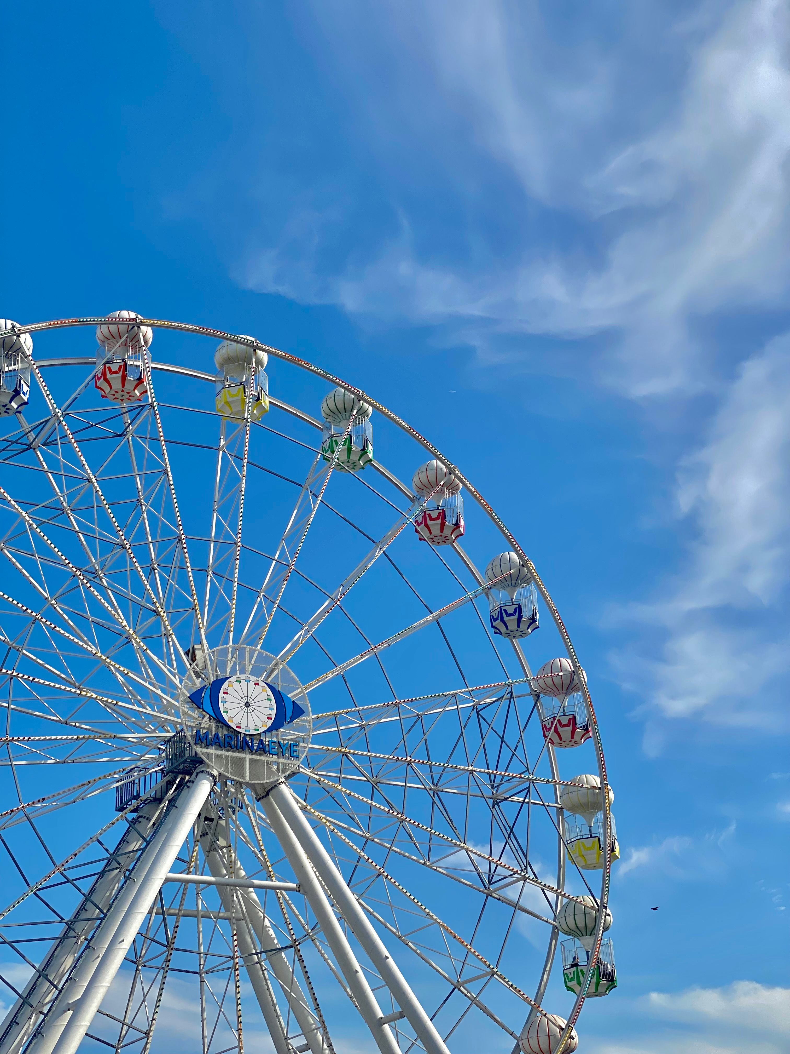 Large Ferris Wheel Under Blue Sky · Free Stock Photo