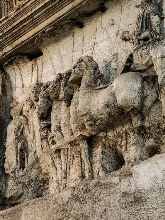 Ancient Rome Relief Ancient Roman Relief on Historic Archway · Free Stock Photo