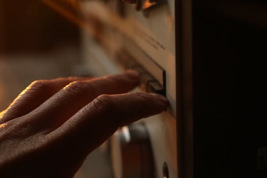 Free stock photo of audio, button, old