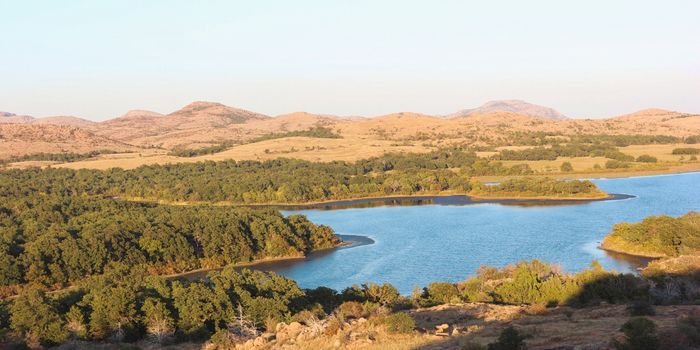 Wichita Mountains on the Oklahoma Route 66 route