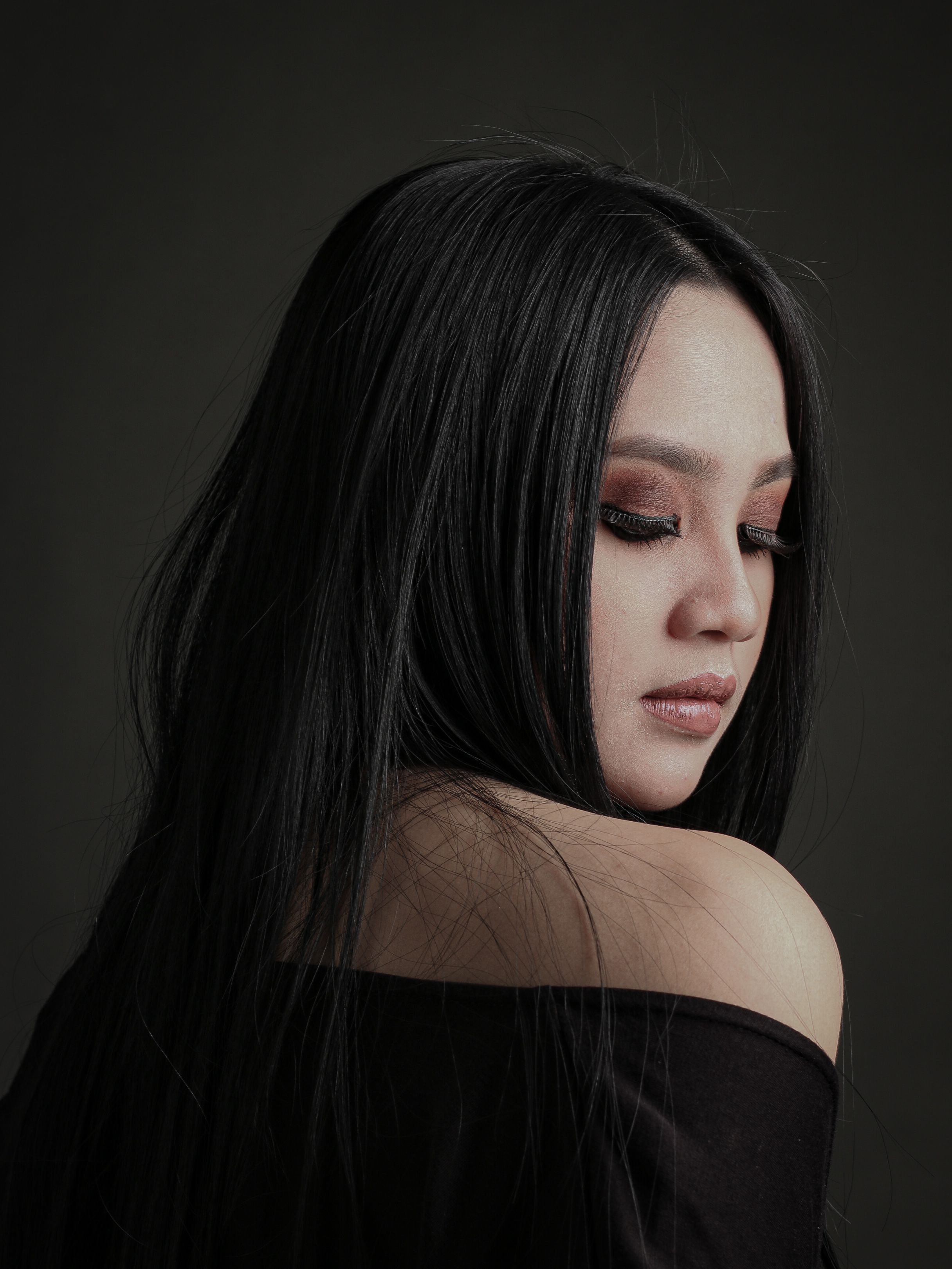 Elegant Portrait of Woman with Long Hair · Free Stock Photo