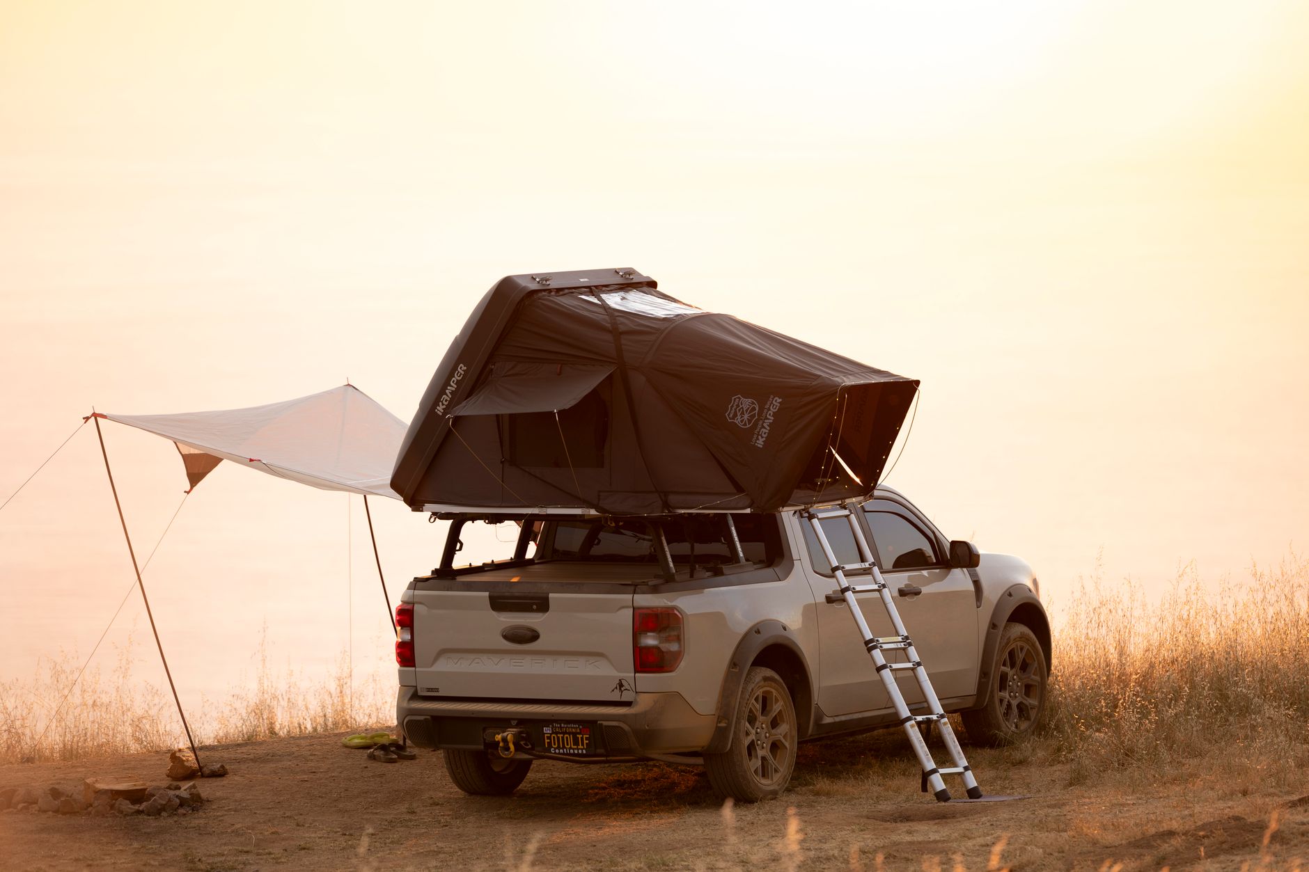 overland truck rooftop tent