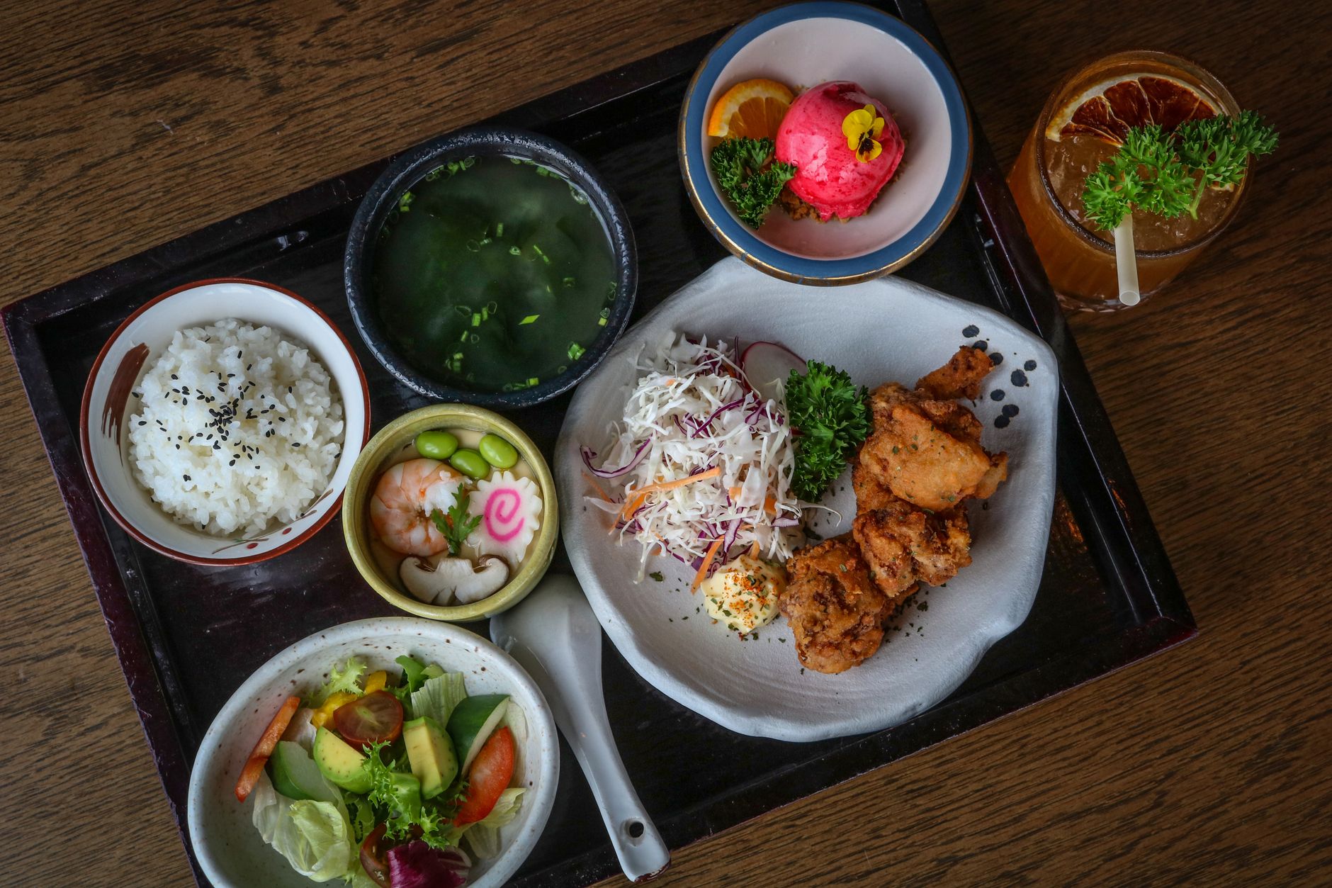 Miso Chicken and Rice Recipe miso chicken with rice plated