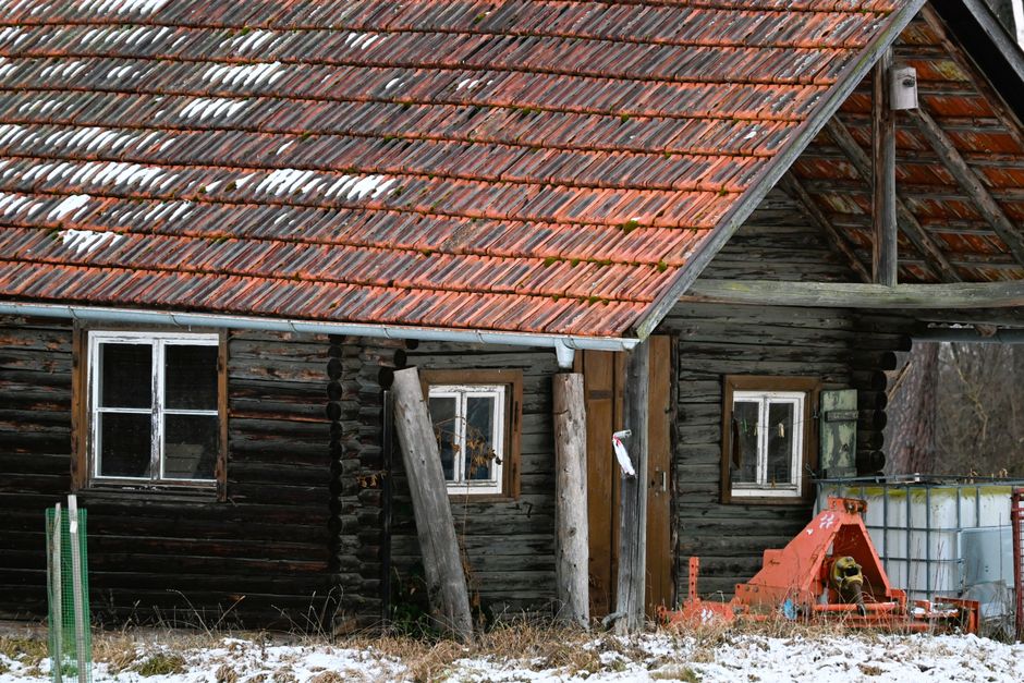 The remote cabin setting nestled in the woods - knock at the cabin The remote cabin setting nestled in the woods - knock at the cabin