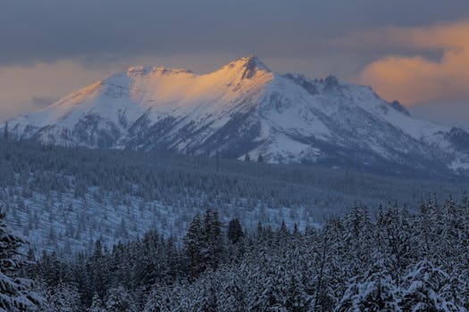 Photo of Mountain With Ice Covered With Black and Gray Cloud · Free ...