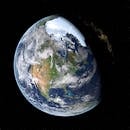 一张从太空拍摄的令人惊叹的地球图像突出了北美