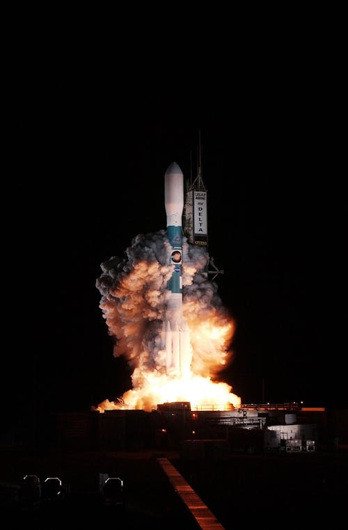 Photography of Space Shuttle About to Take Off