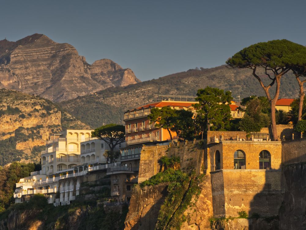 Beautiful Sorrento Coastline at Golden Hour · Free Stock Photo