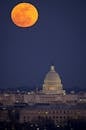 Full Moon on Capitol Hill Washington