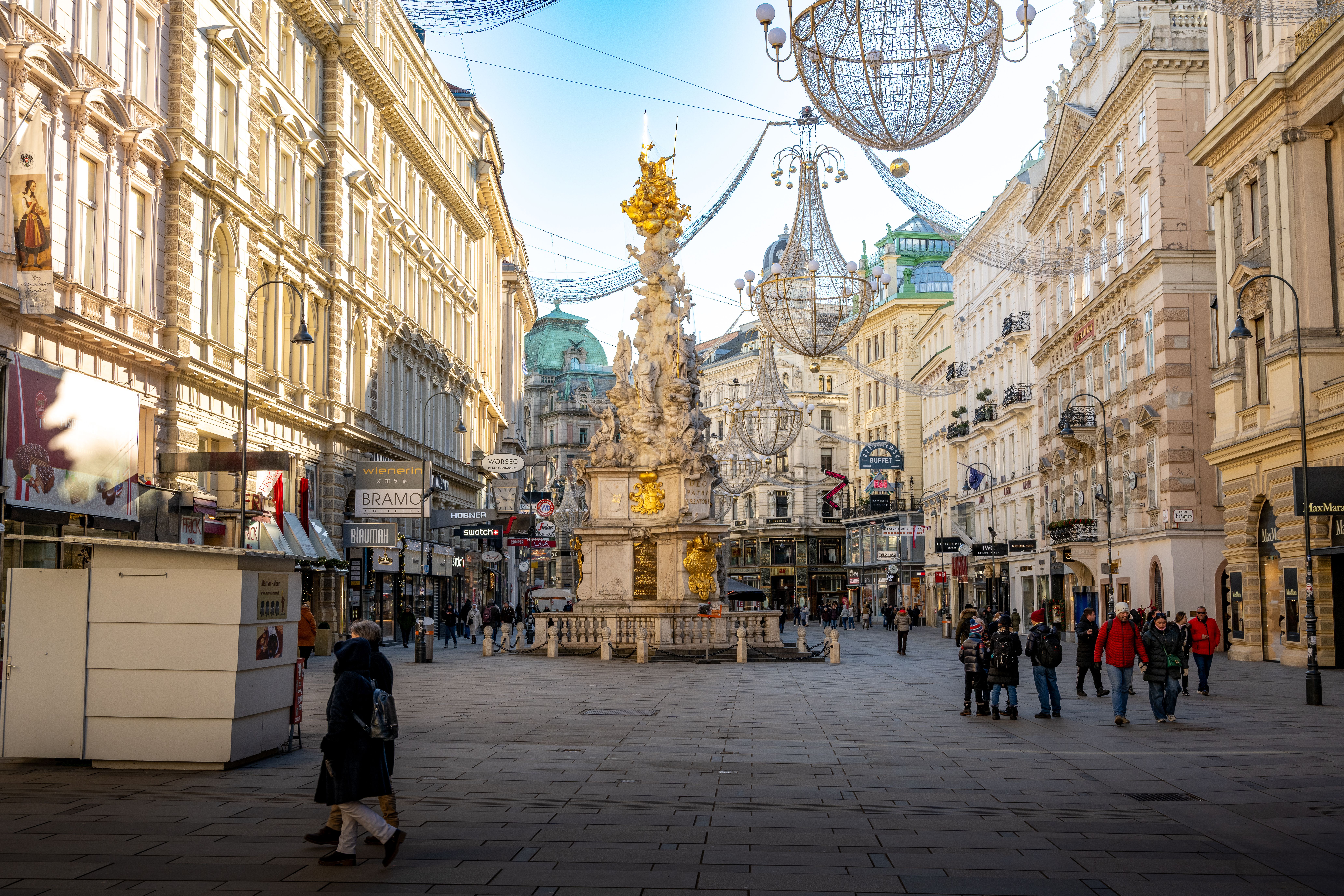 Historische Wiener Straßenszene