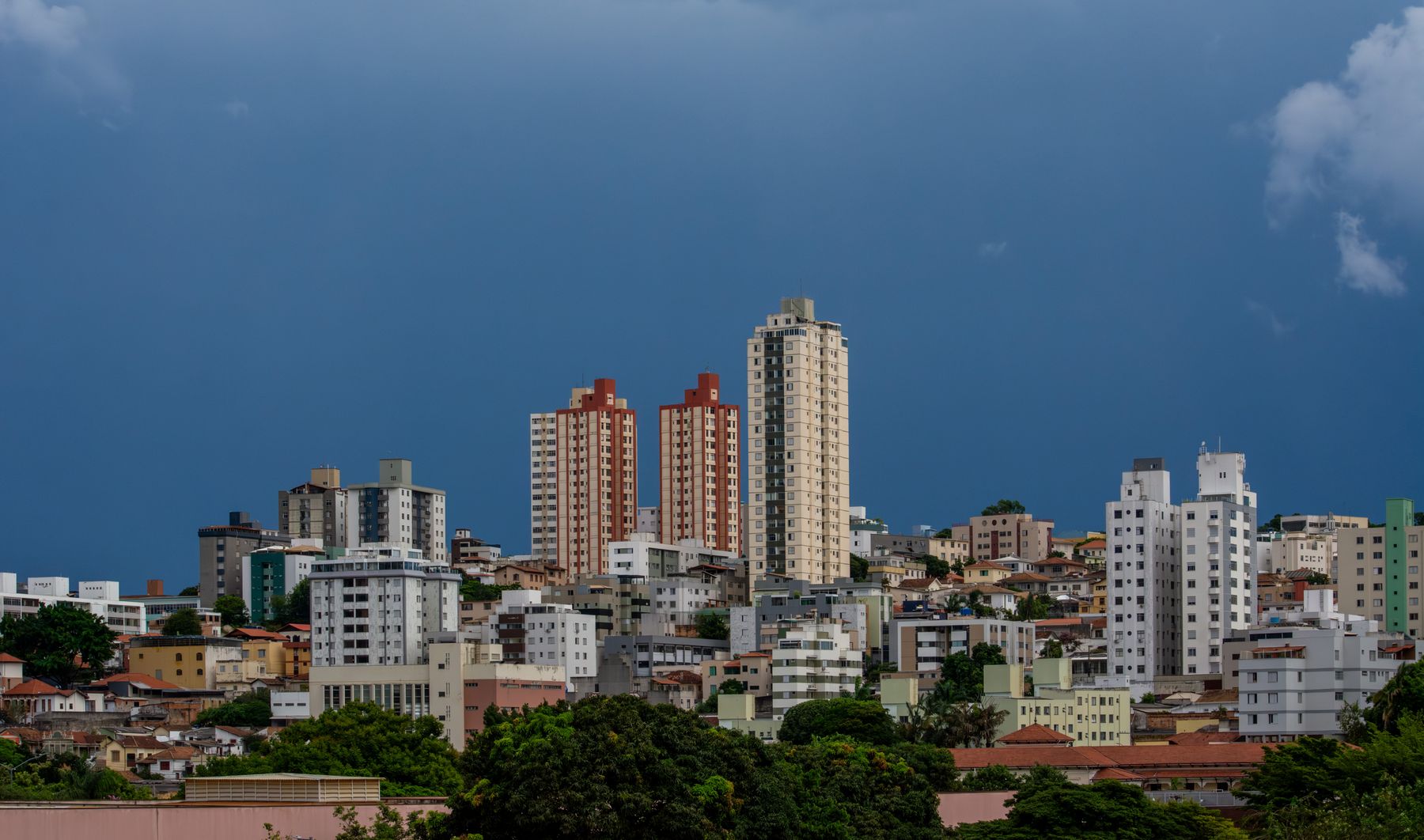 Belo Horizonte skyline and airport travel atmosphere
