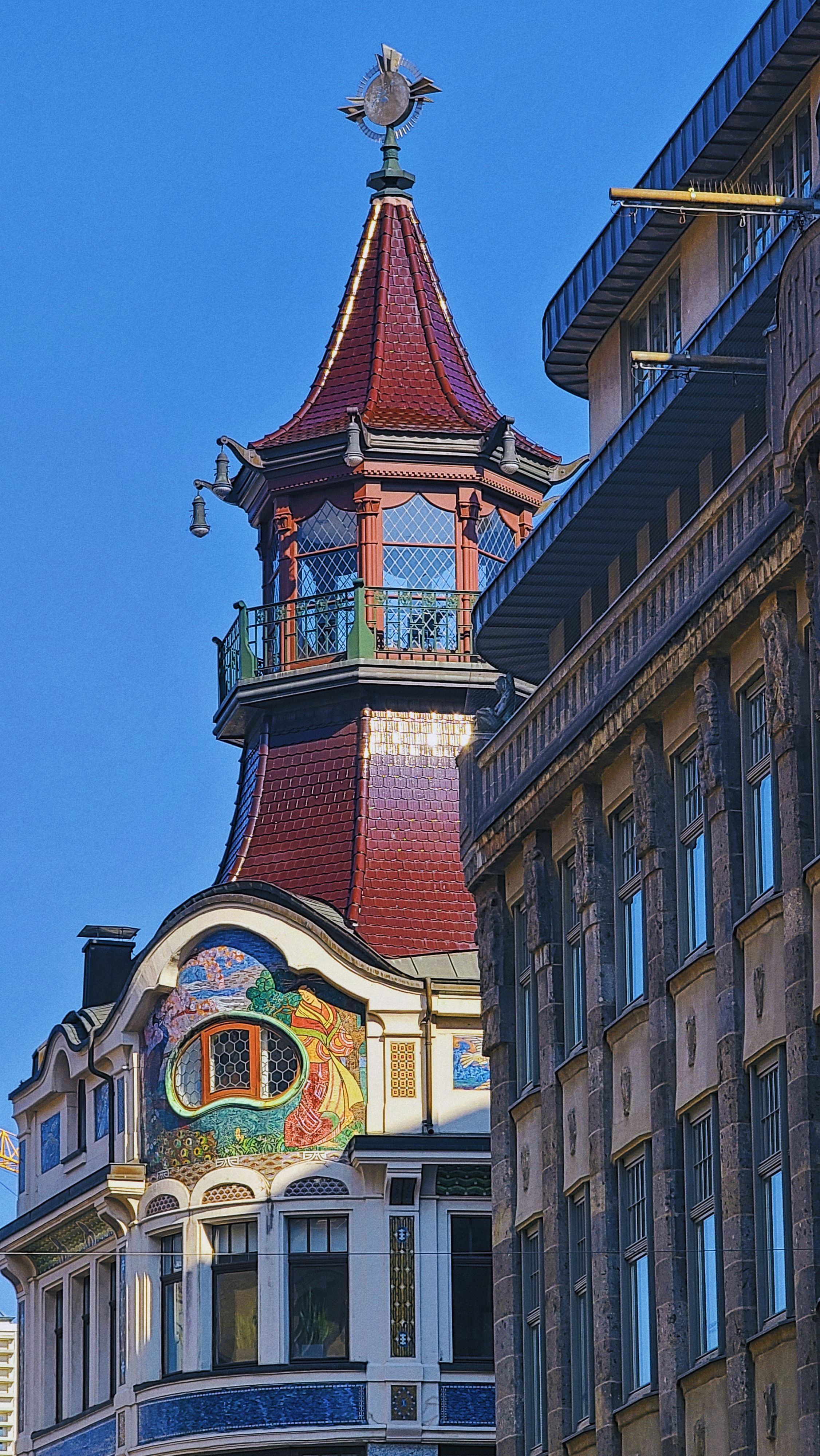 Ornate Architectural Rooftop in Leipzig, Germany · Free Stock Photo