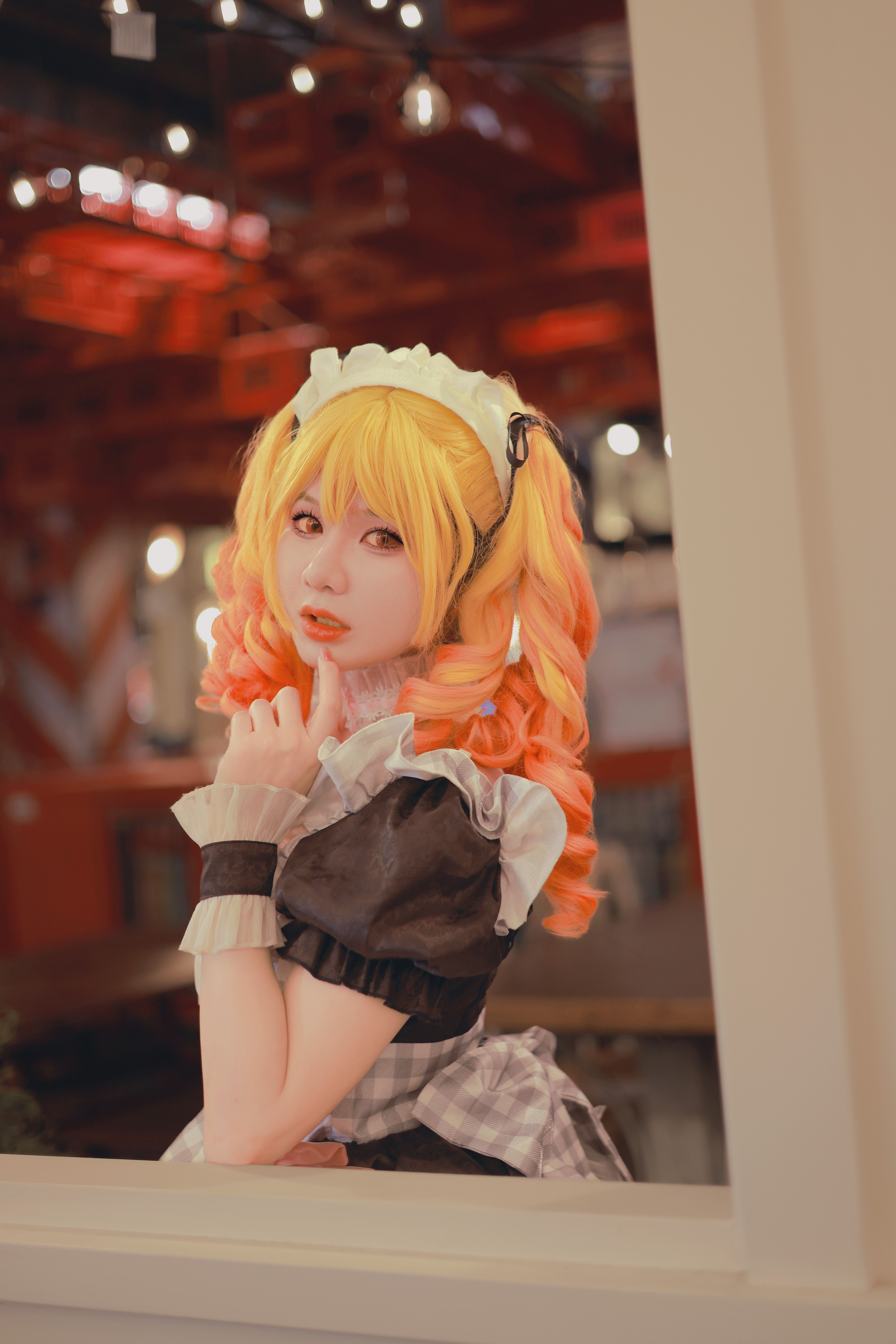 Colorful Cosplay Portrait with Playful Pose · Free Stock Photo