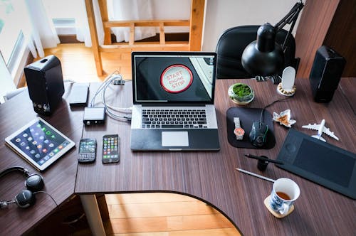 Foto d'estoc gratuïta de Apple, cafè, electrònica