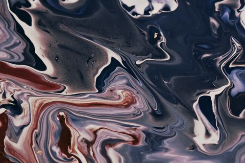 Free Dynamic abstract painting with swirling colors creating a captivating visual effect. Stock Photo