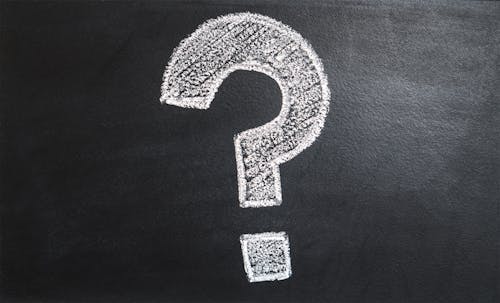 Free Question Mark on Chalk Board Stock Photo