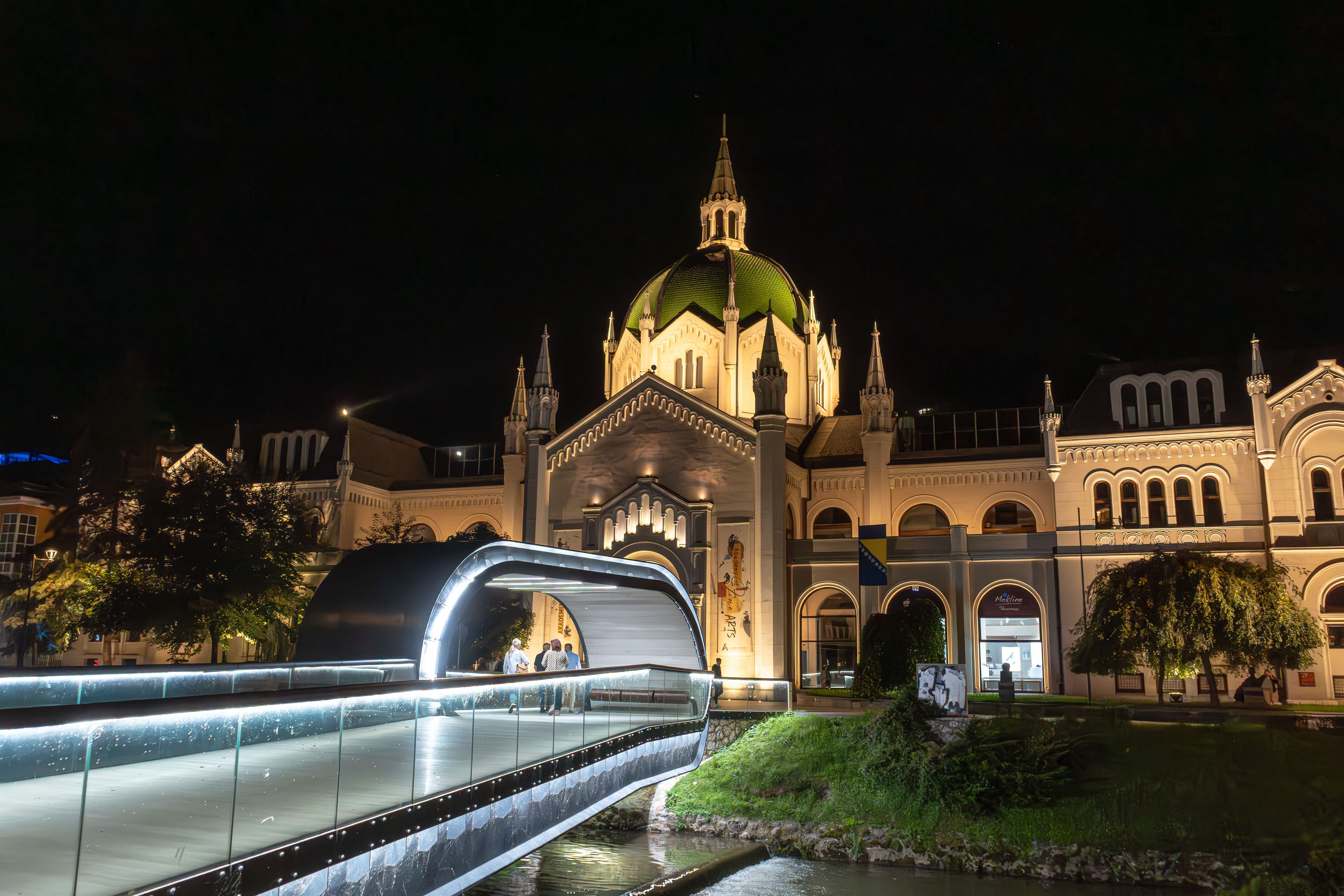 Modern train station in Sarajevo, Bosnia and Herzegovina, a hub for intercity travel