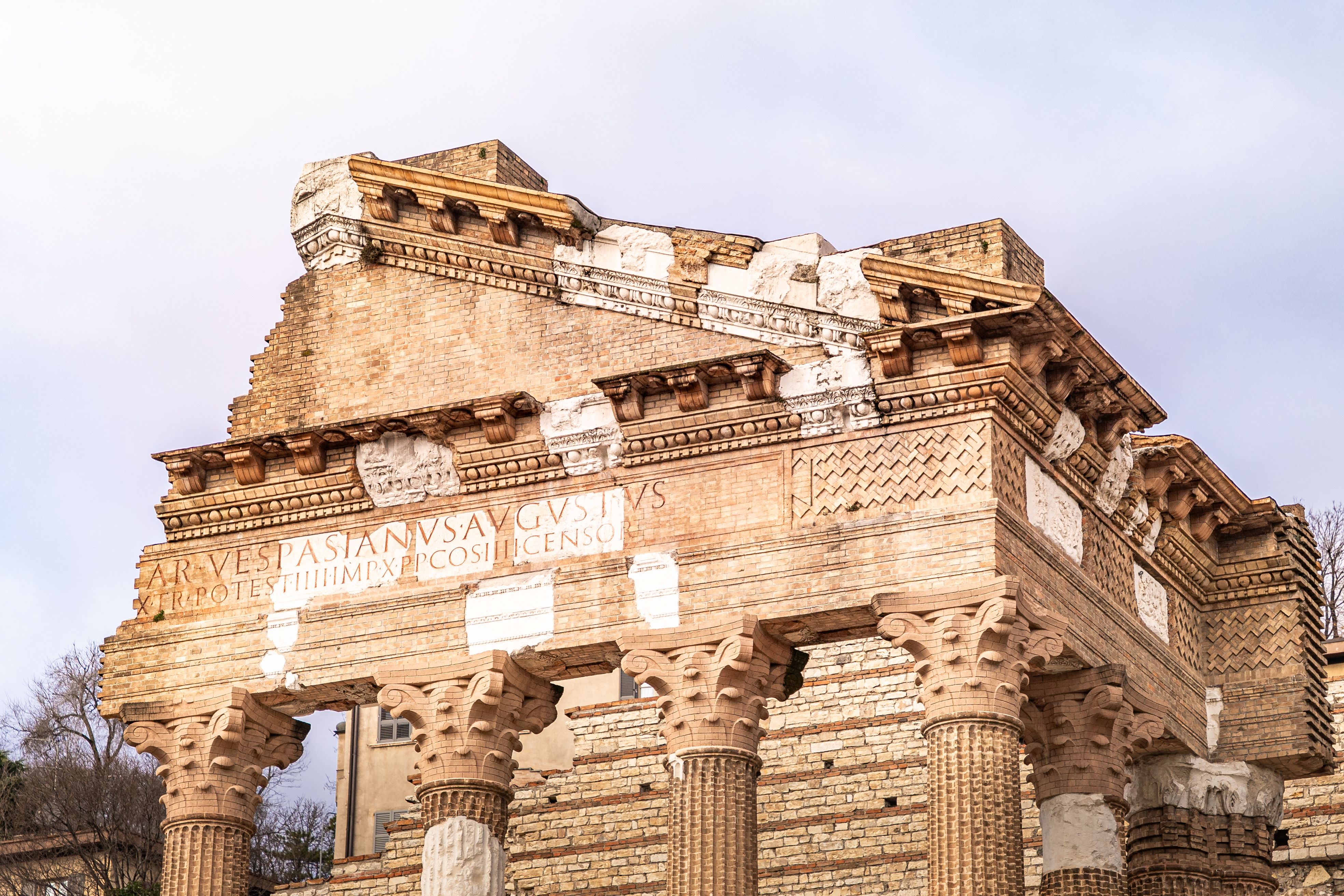 Ancient Roman Temple Ruins Under Clear Sky · Free Stock Photo