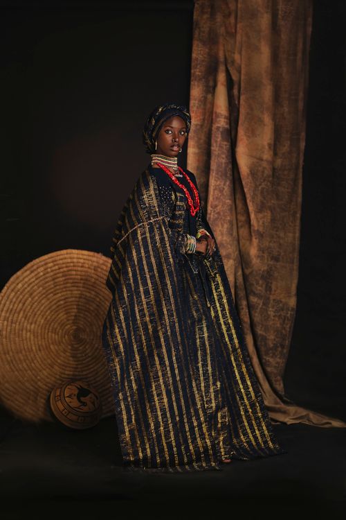 Elegant Hausa Woman In Traditional Attire Free Stock Photo elegant-hausa-woman-in-traditional-attire-free-stock-photo