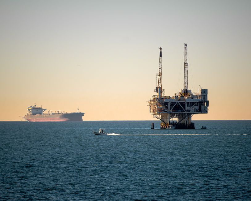 North Sea drilling rig rabbits wildlife
