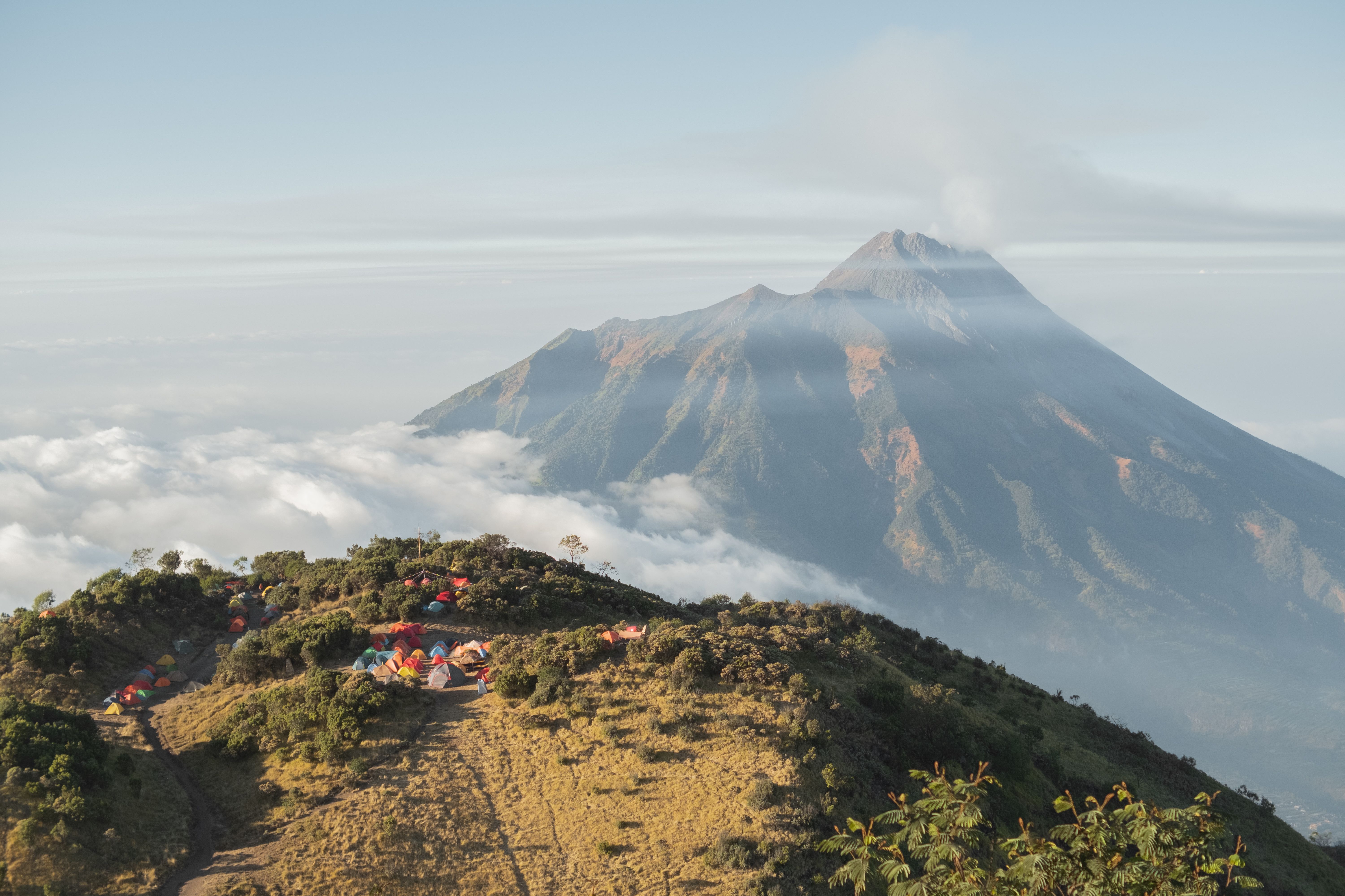Scenic View of Mount Merapi at Sunrise · Free Stock Photo
