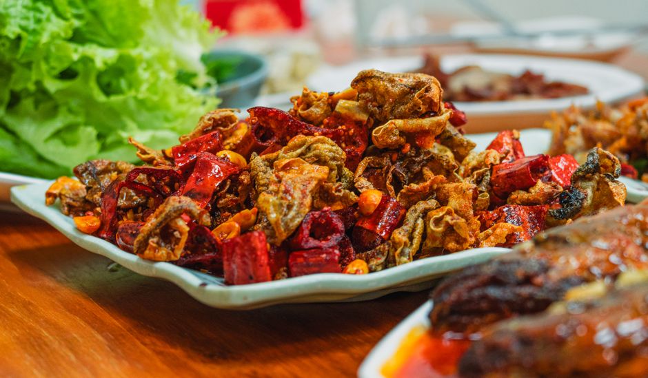 Crispy Fried Horse Hoof Skin with Black Pepper