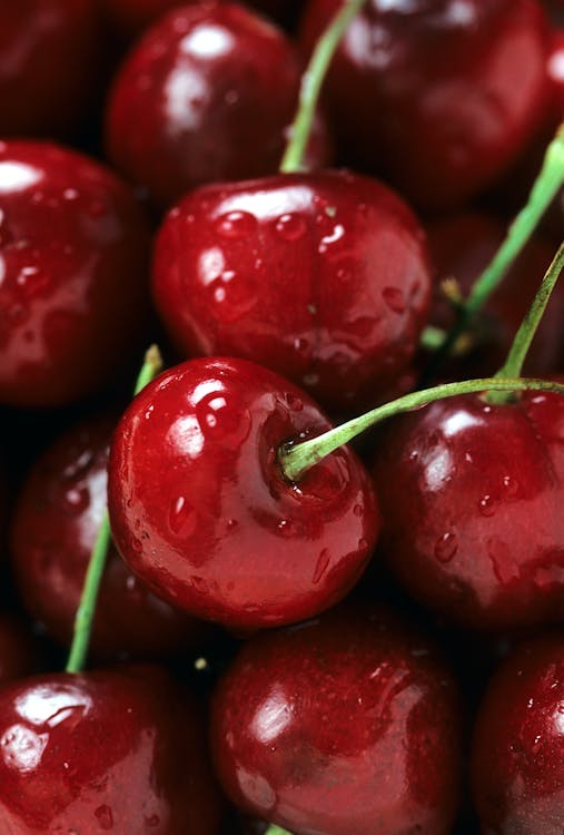 Free Close Up Photo of a Cherry Fruits Stock Photo
