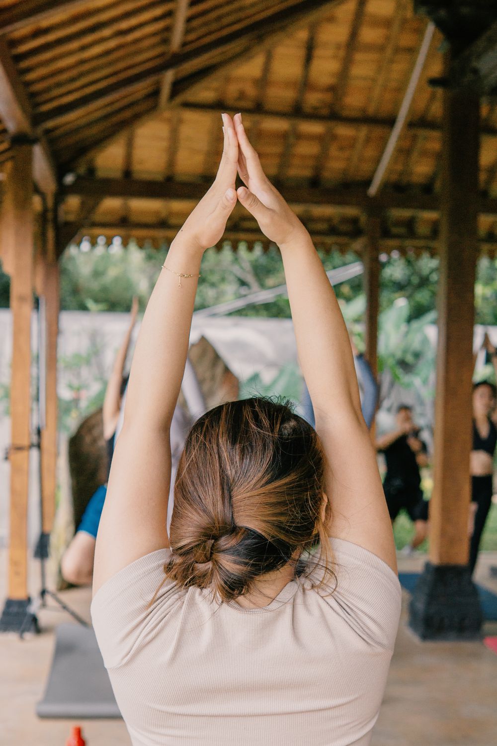 Daily Qigong practice outdoors