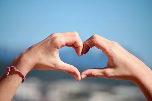 Free stock photo of hands, love, heart, summer