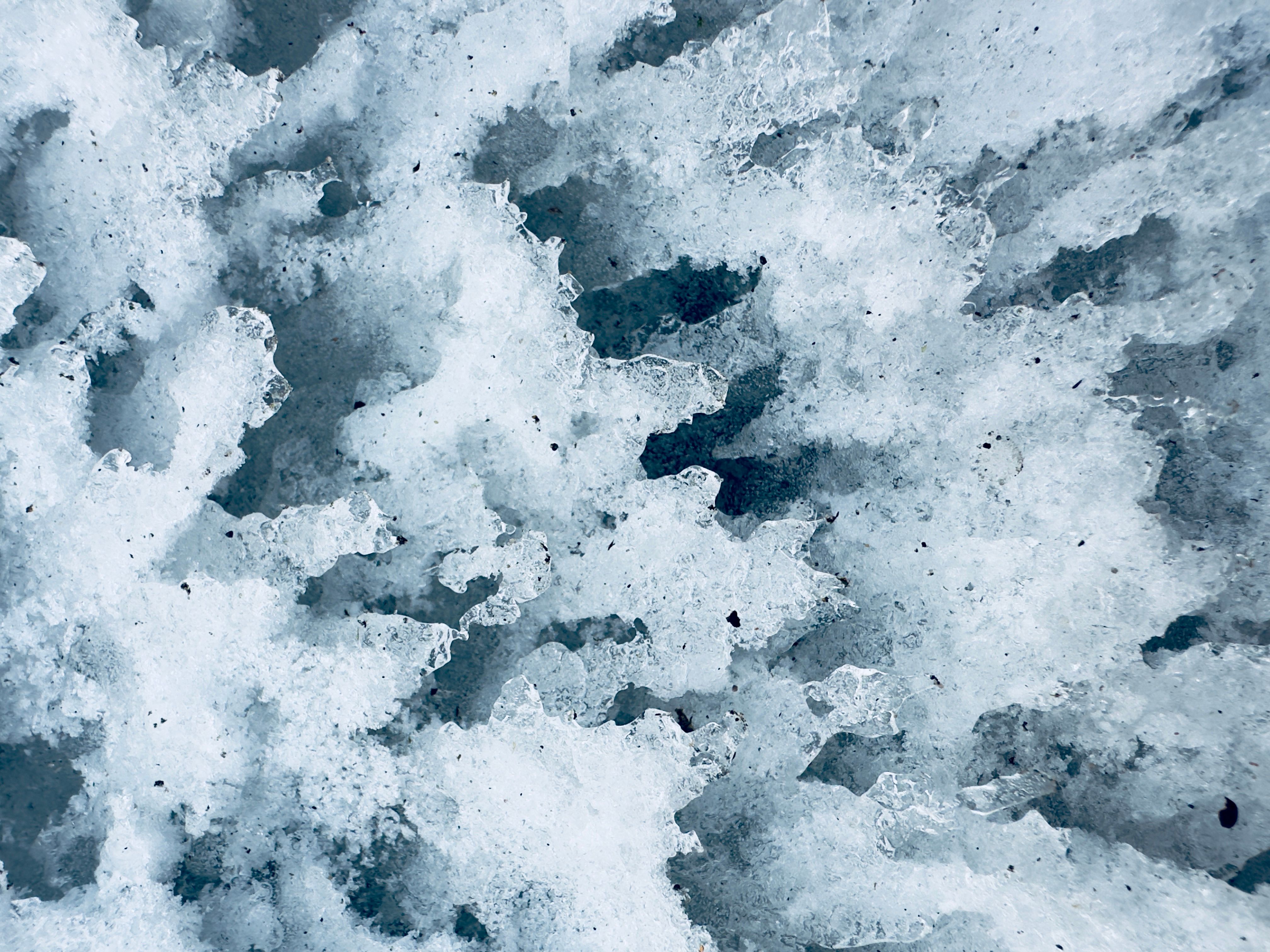 Abstract ice texture showing delicate, intricate patterns in a cool hue.. abstract, texture, showing