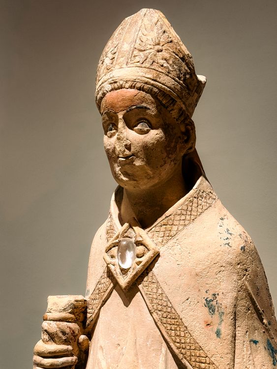 Historic Sculpture Of A Religious Figure In Barcelona Free Stock Photo historic-sculpture-of-a-religious-figure-in-barcelona-free-stock-photo