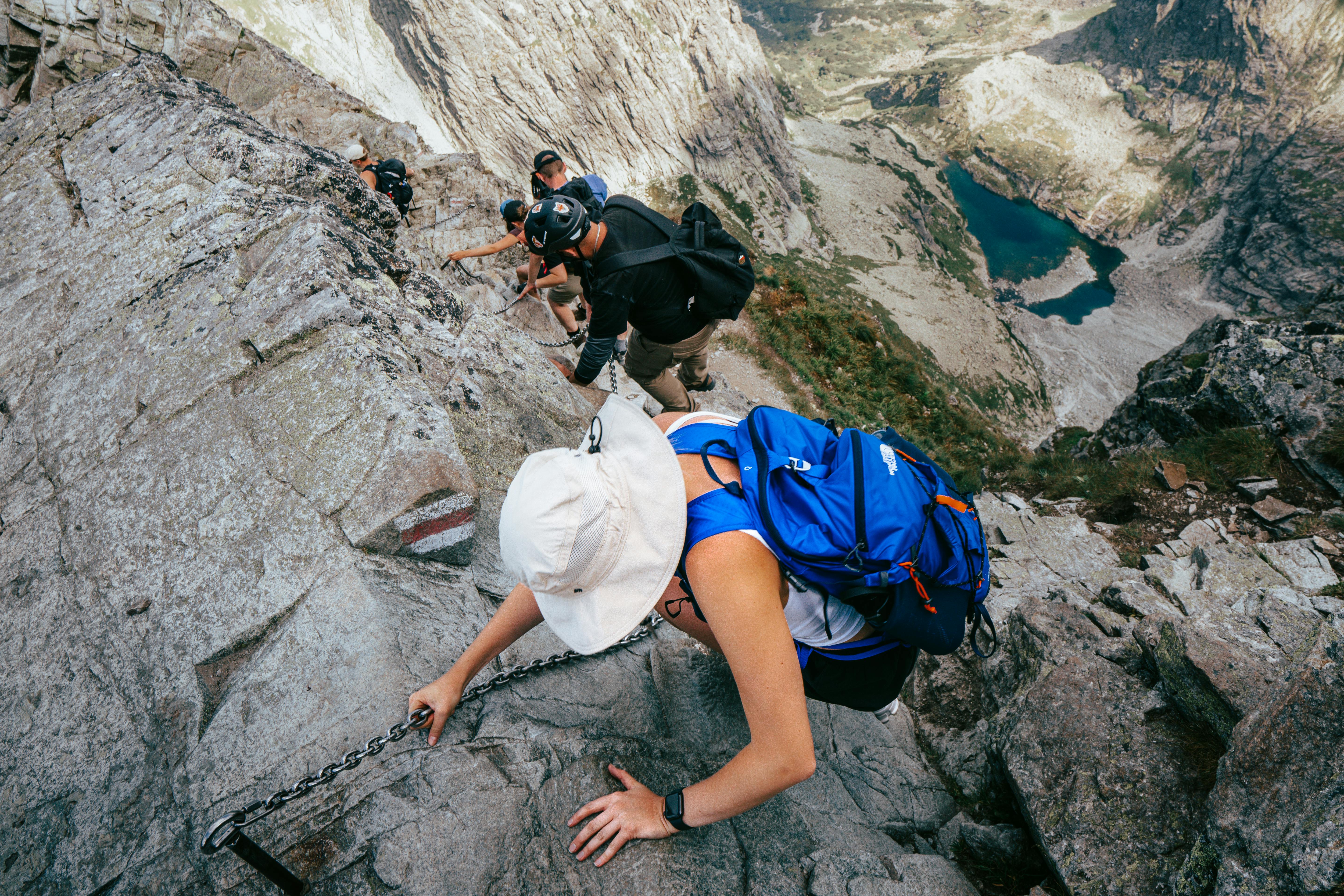 Free stock photo of alpine lake, alpine mountains, blue sky