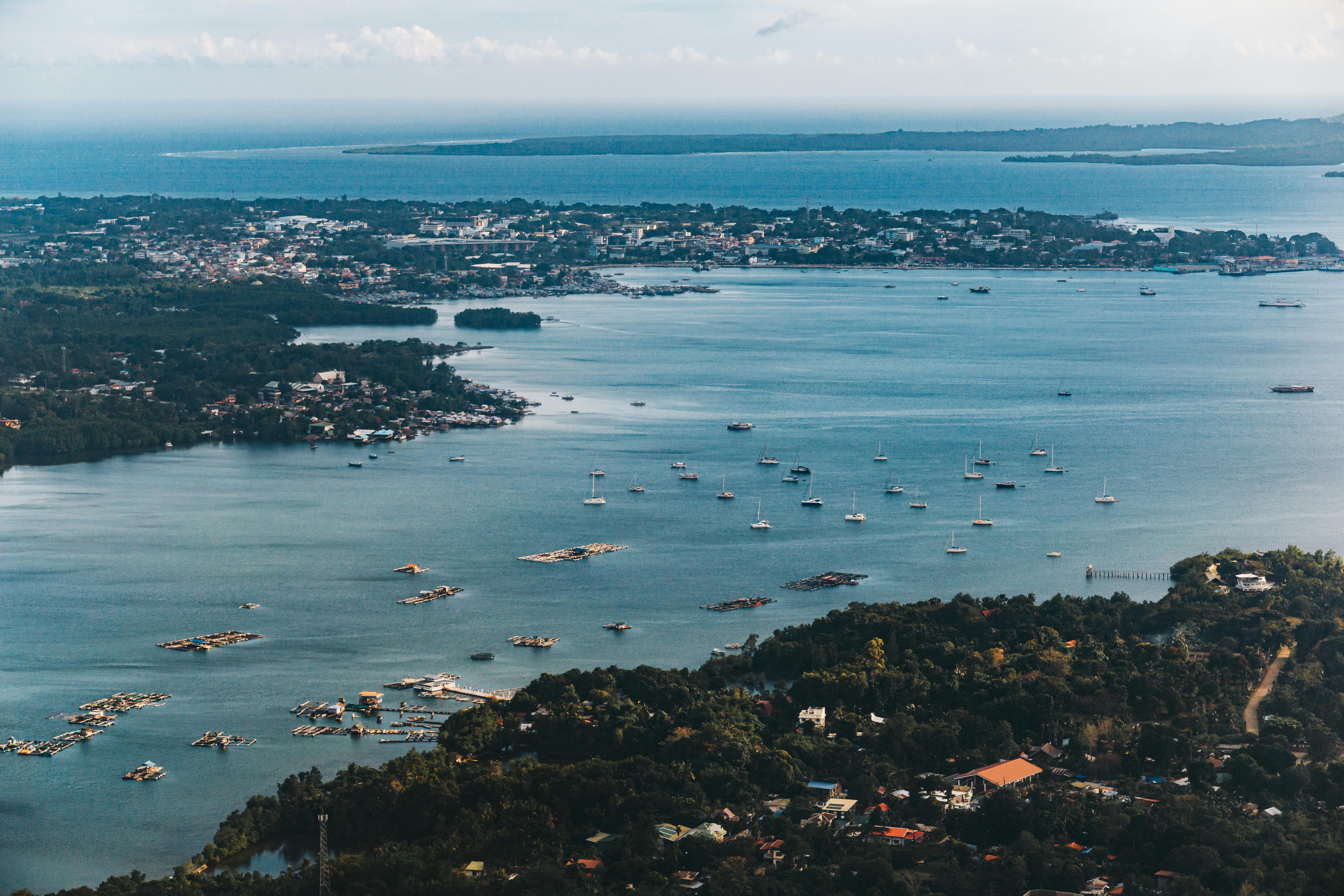 Vue aérienne des îles Wallis et Futuna