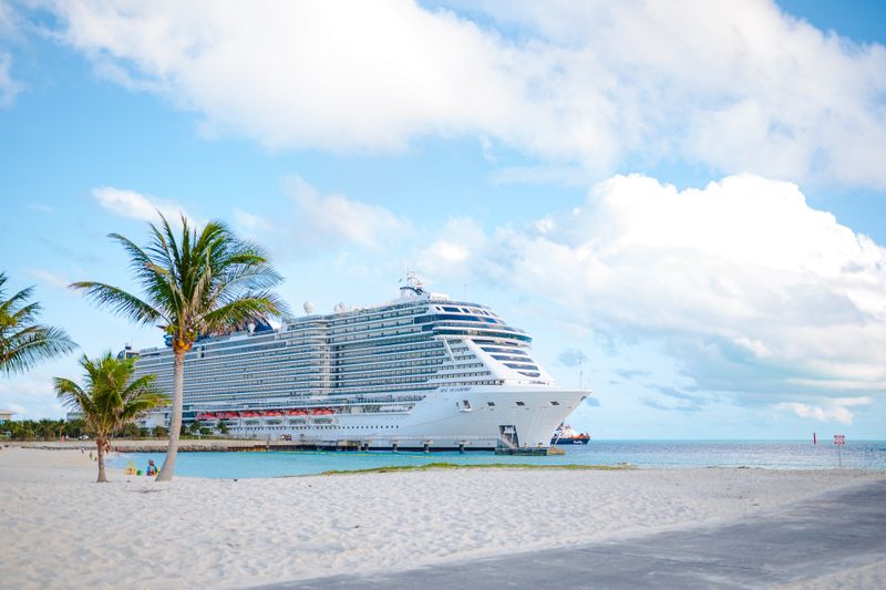 Cruise ship in Bahamas