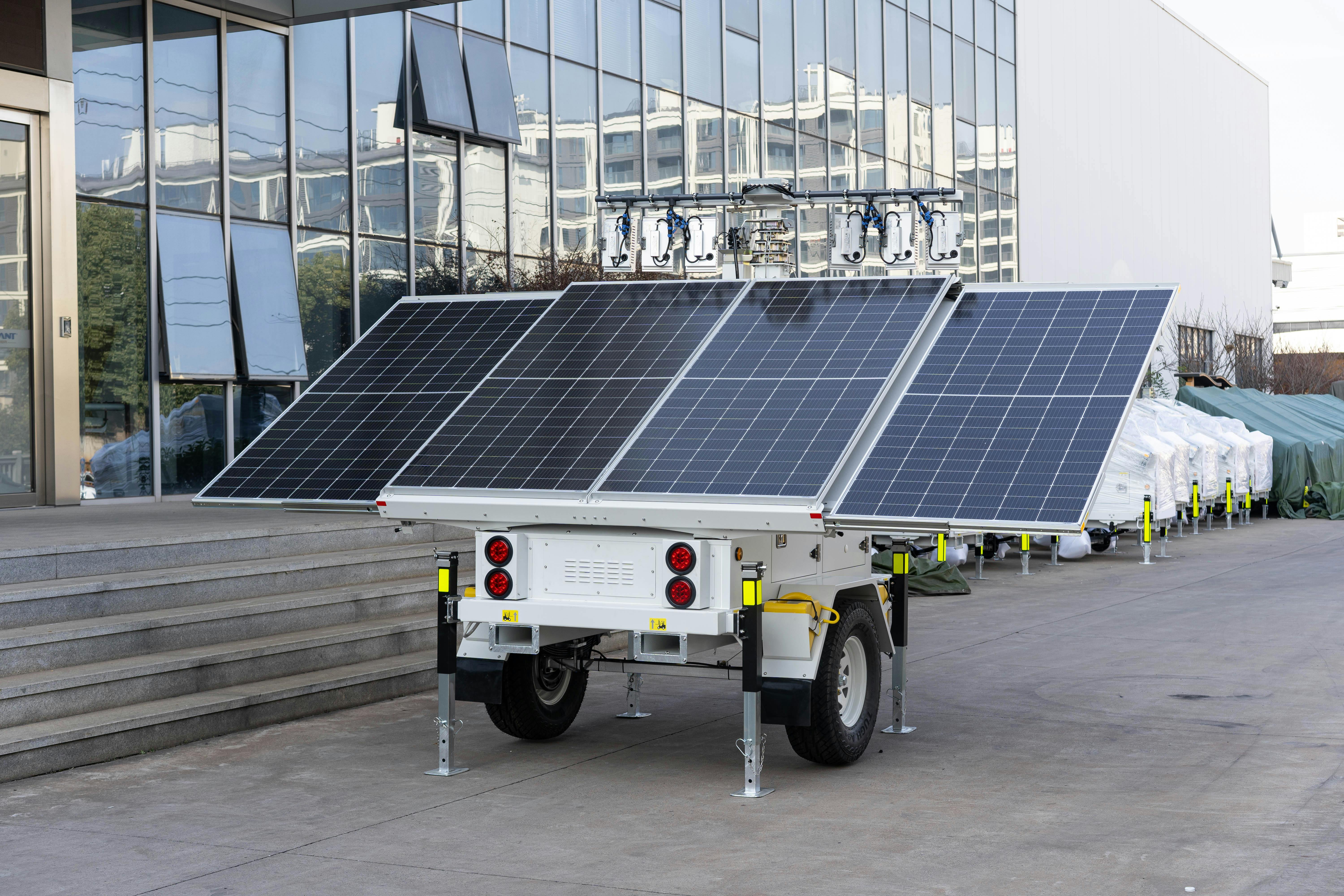 Modern eco-friendly generator with digital display and clean emissions