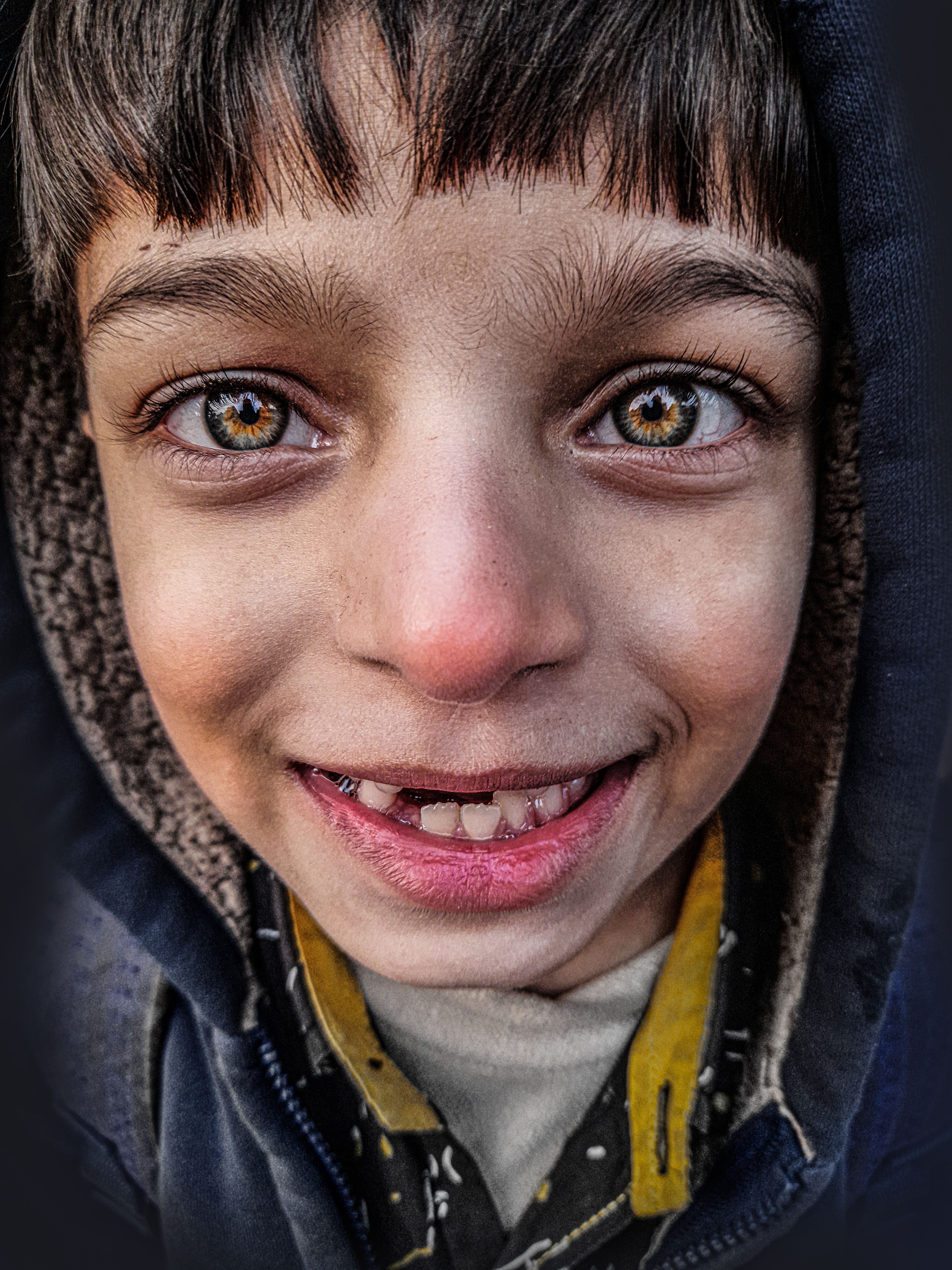 Close-up Portrait of Smiling Young Boy · Free Stock Photo