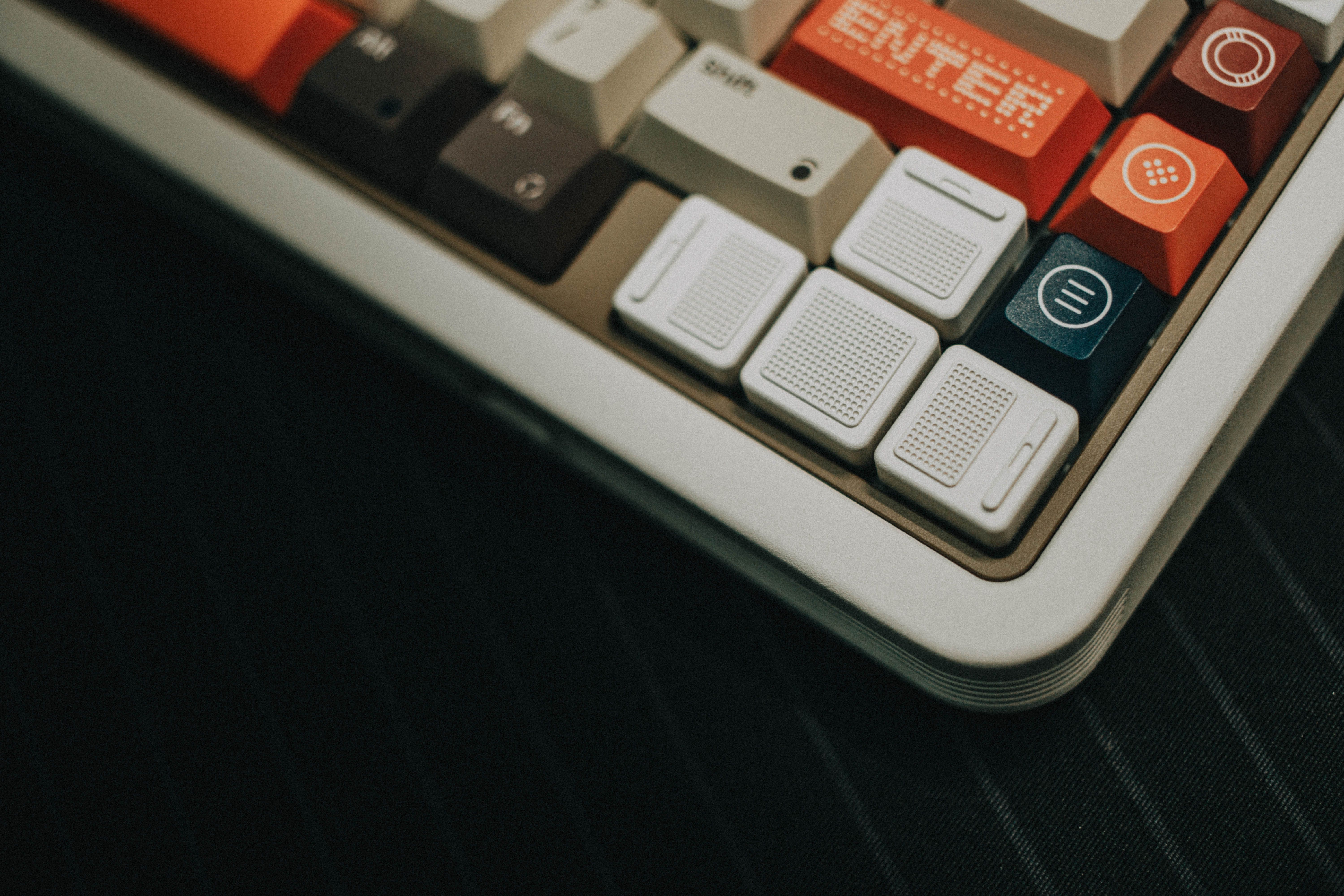 Close-Up of Colorful Mechanical Keyboard Keys · Free Stock Photo