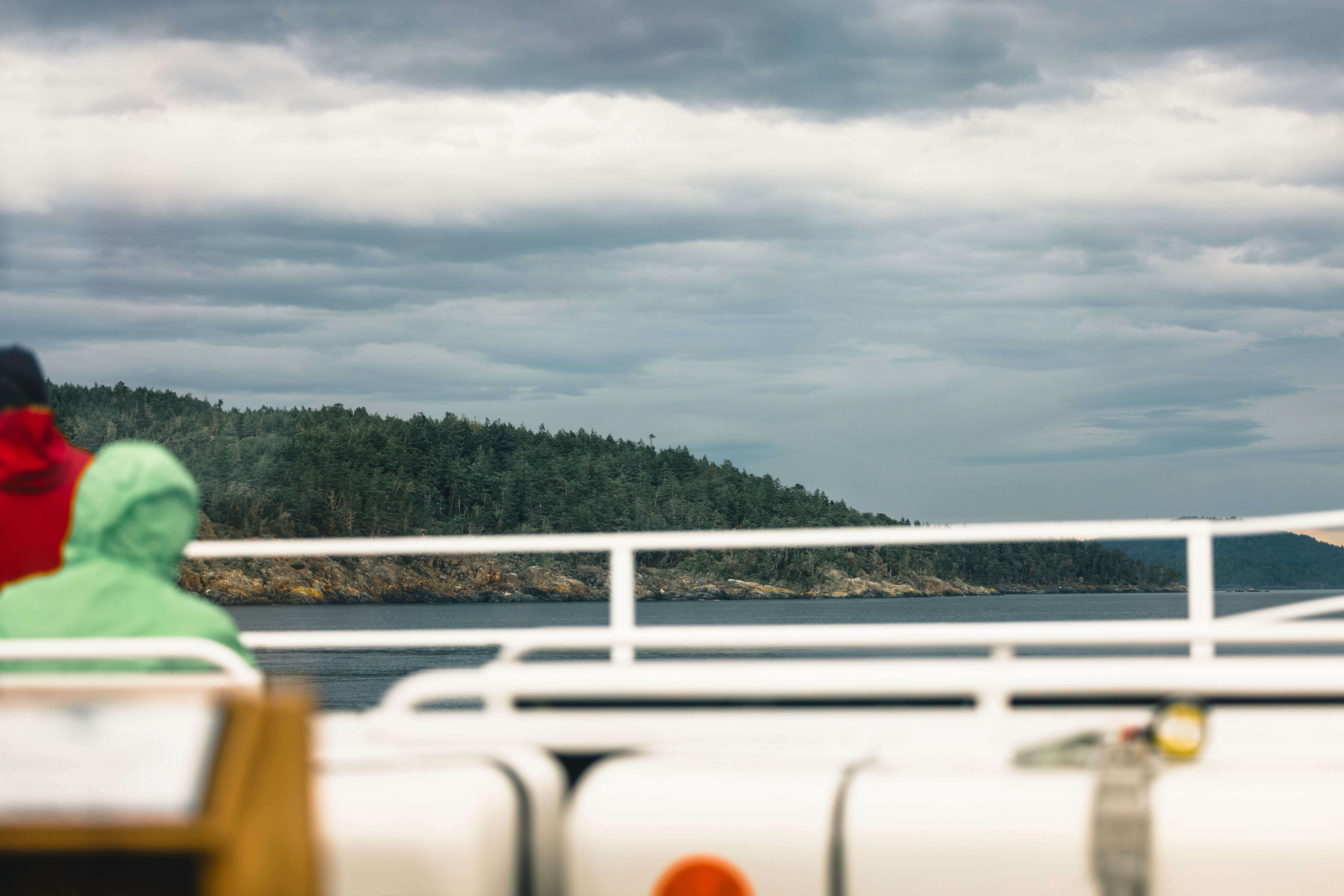 Scenic Ferry Ride with Forest View · Free Stock Photo