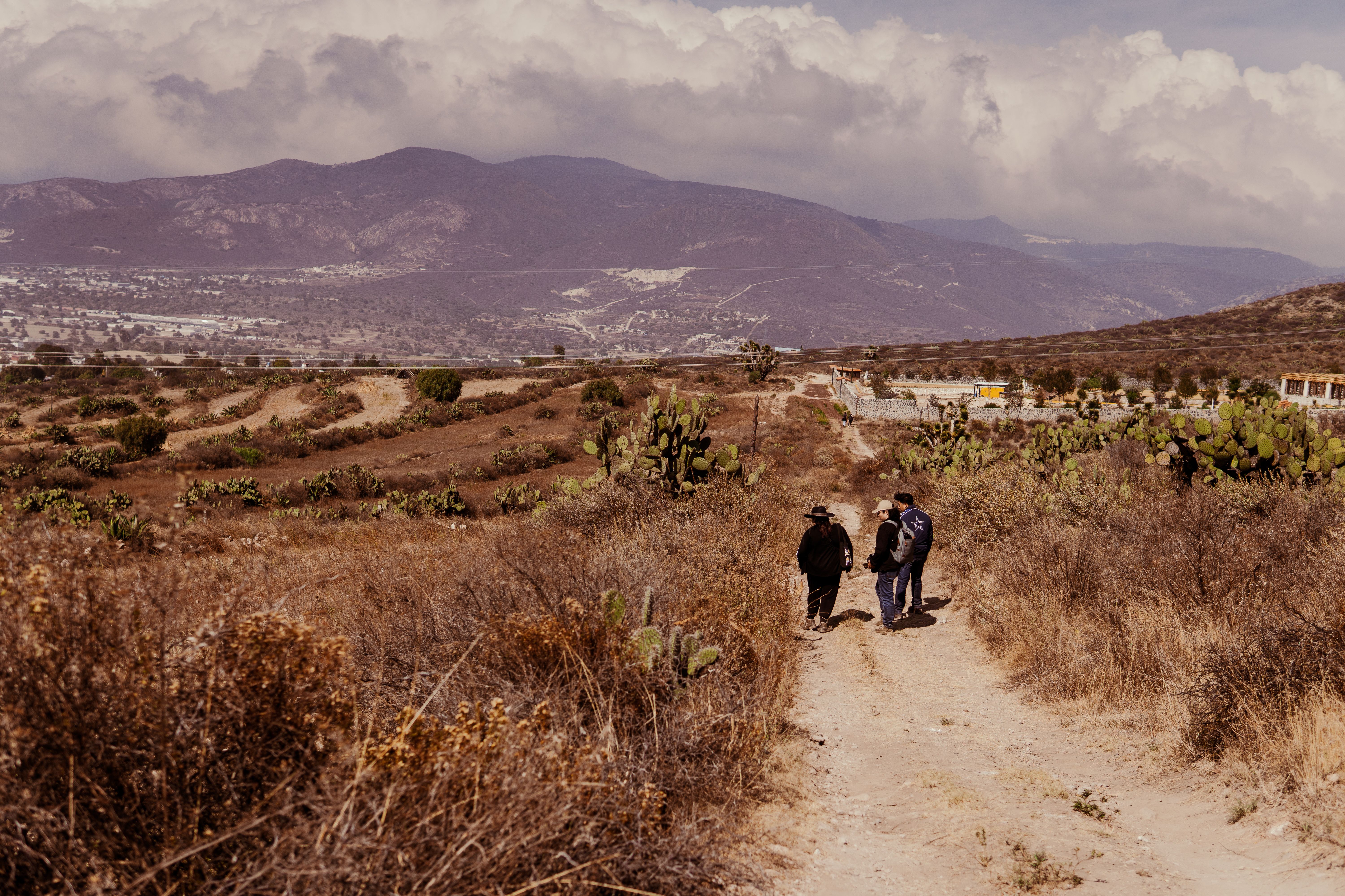 Hikers Traverse Scenic Countryside in Hidalgo, Mexico · Free Stock Photo
