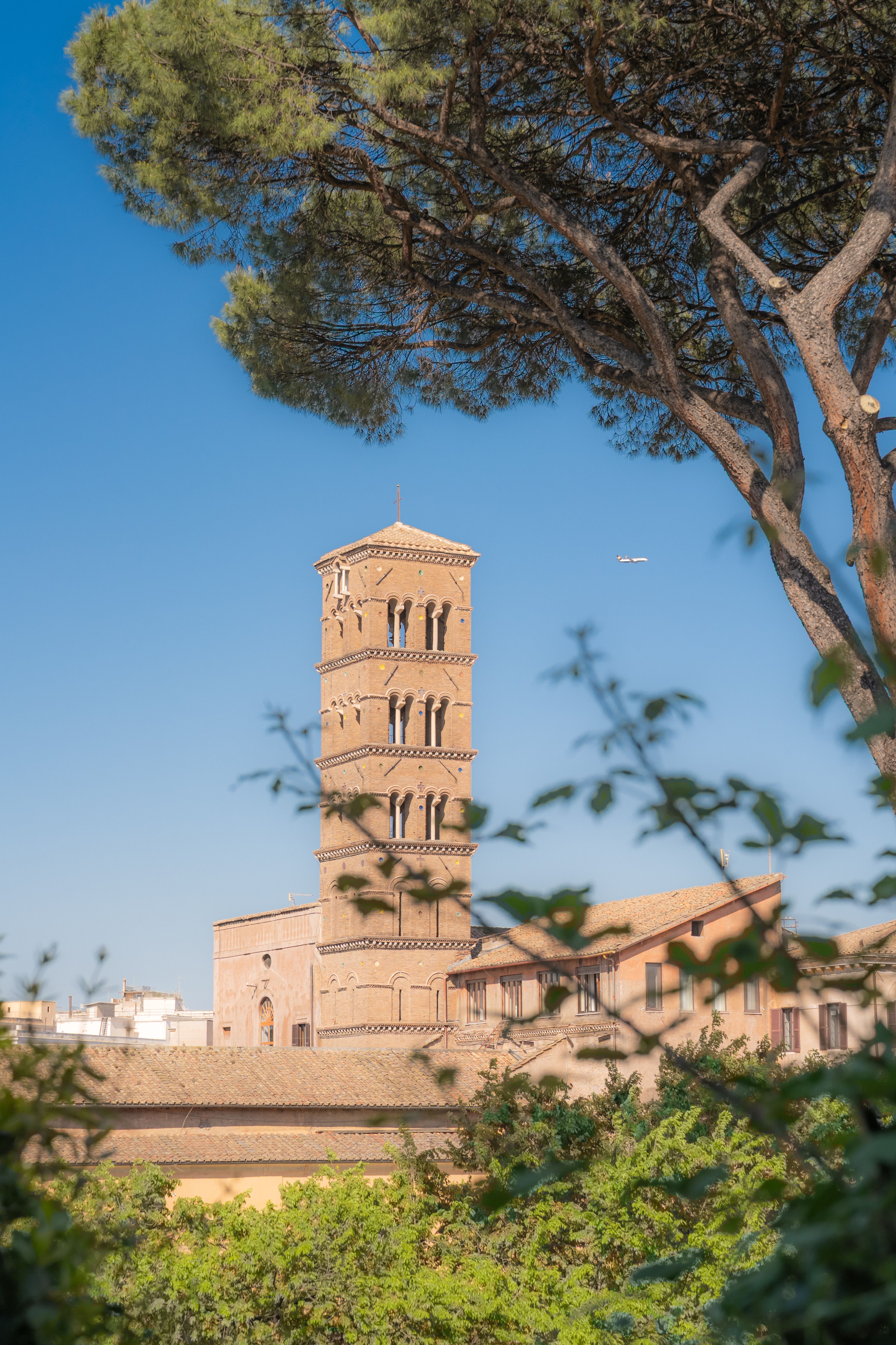 Historic Bell Tower in Rome on a Sunny Day · Free Stock Photo