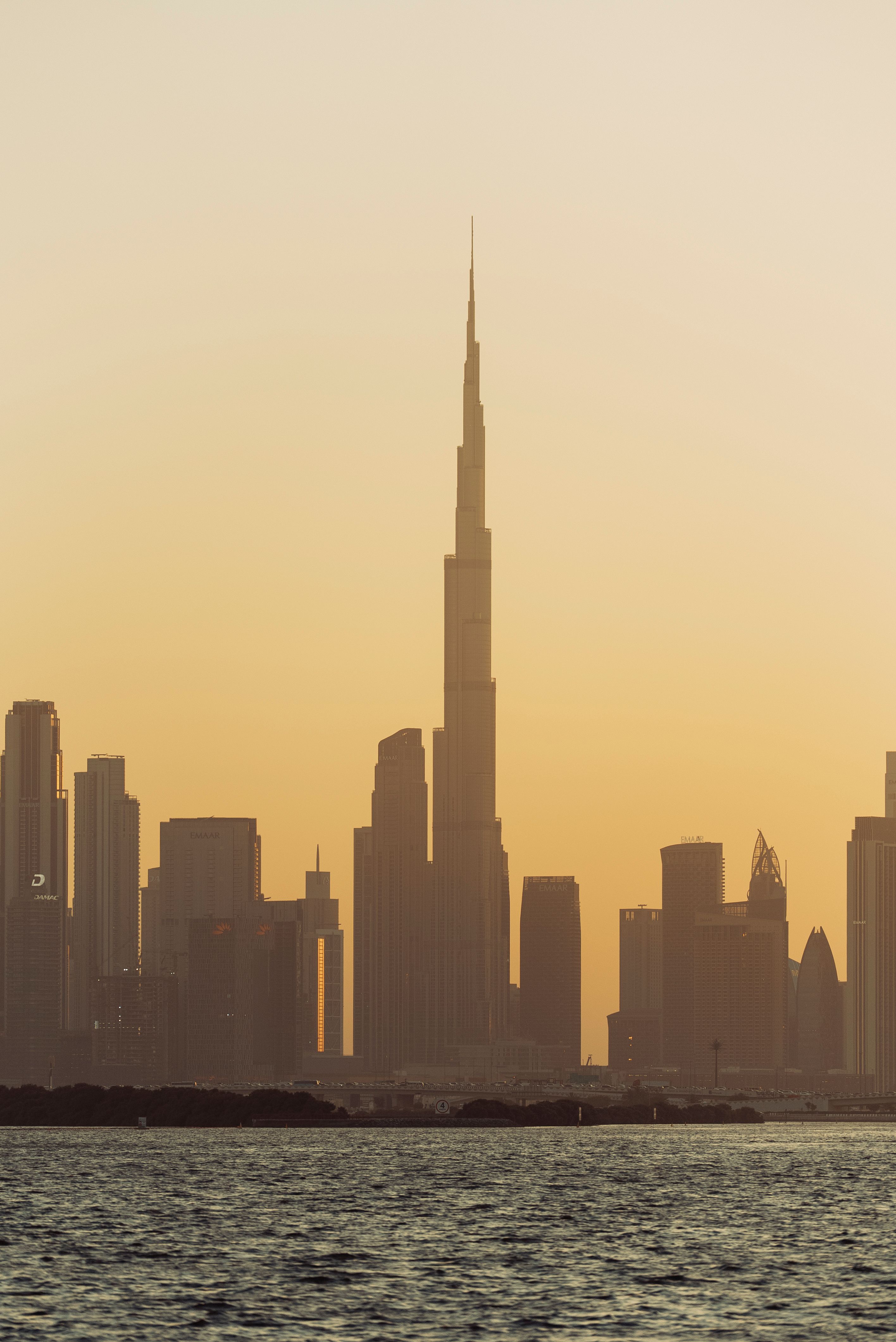 Dubai Skyline Featuring Iconic Burj Khalifa
