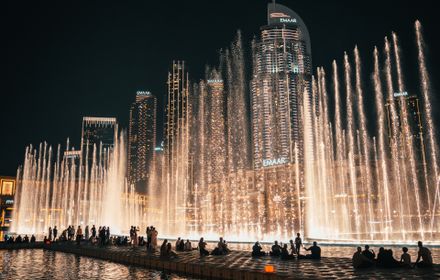 Dubai Mall et fontaines