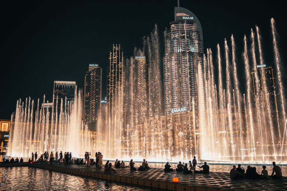 Fontaines de Dubaï - Spectacle des jets d'eau