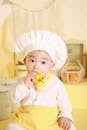 Boy Wearing Chef Hat